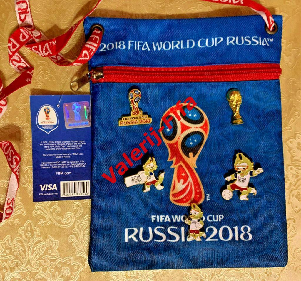 Набор Fifa: Сумка + 5 значков. Чемпионат мира 2018
