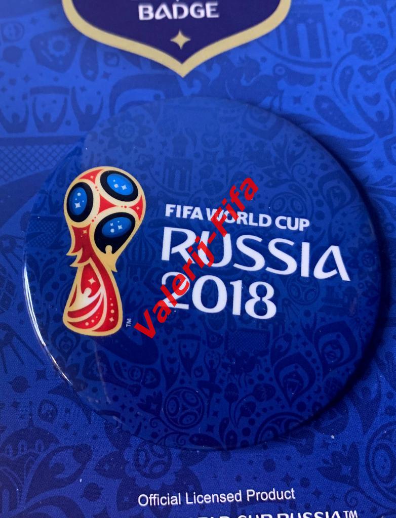 Набор Значков Fifa (56 мм) 7 штук. Чемпионат мира по футболу 2018. 1