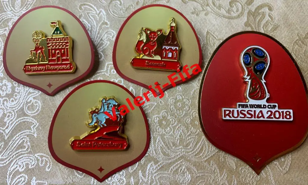 Набор 4 значка Города Fifa Чм 2018. Эксклюзив