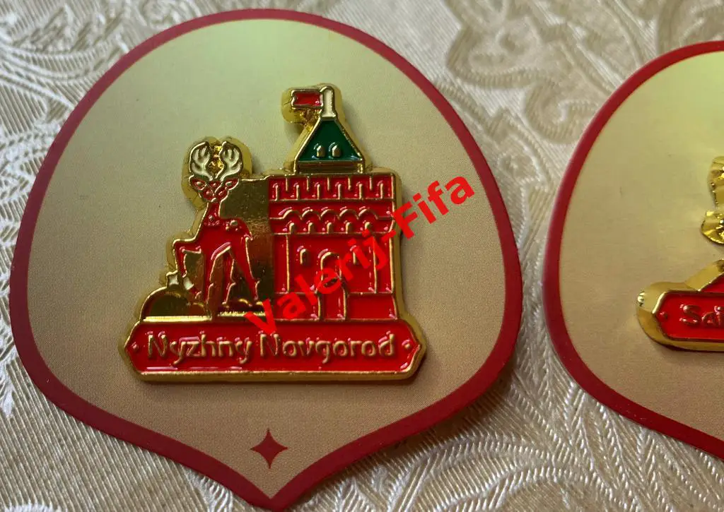 Набор 2 значка Города Организаторы Fifa Чм 2018 1