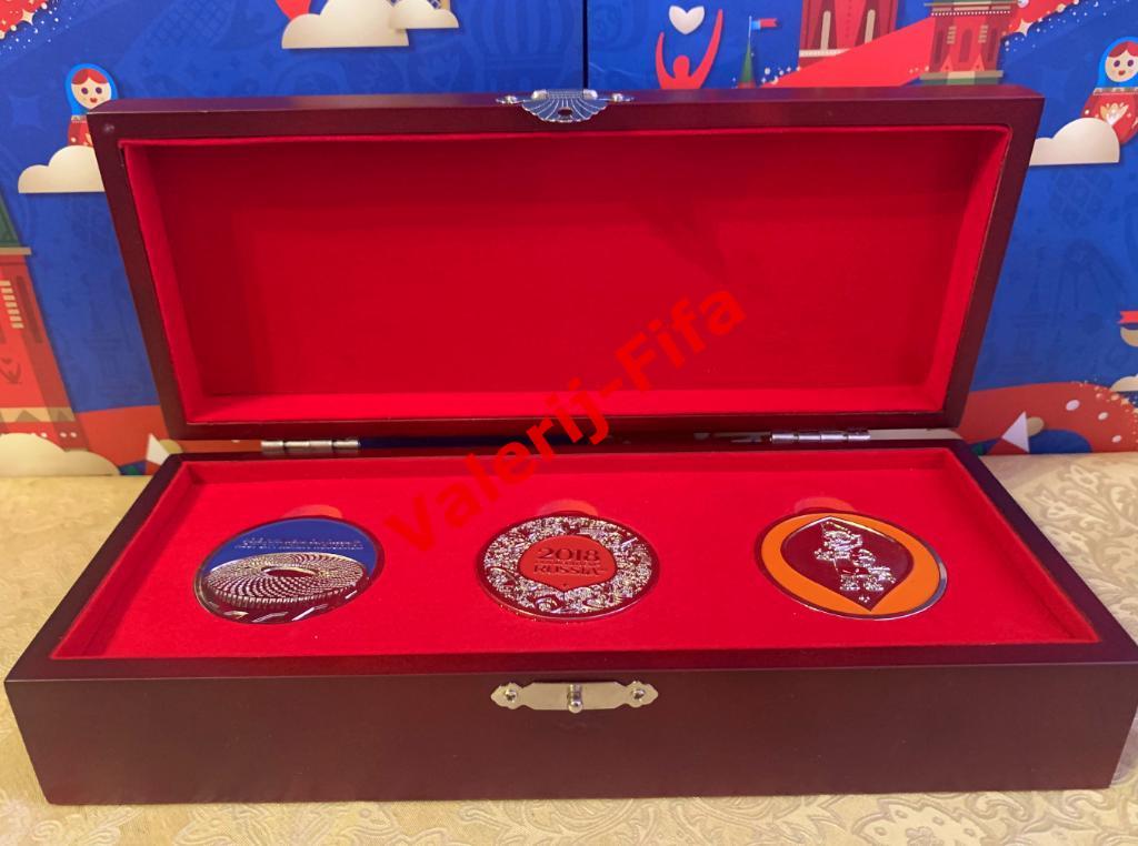 Подарочный набор медалей Fifa. Чемпионат мира 2018