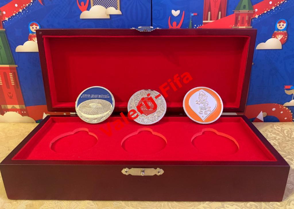 Подарочный набор медалей Fifa. Чемпионат мира 2018 3