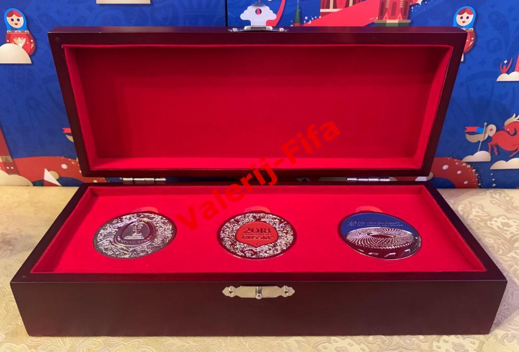 Подарочный набор медалей Fifa. Чемпионат мира 2018