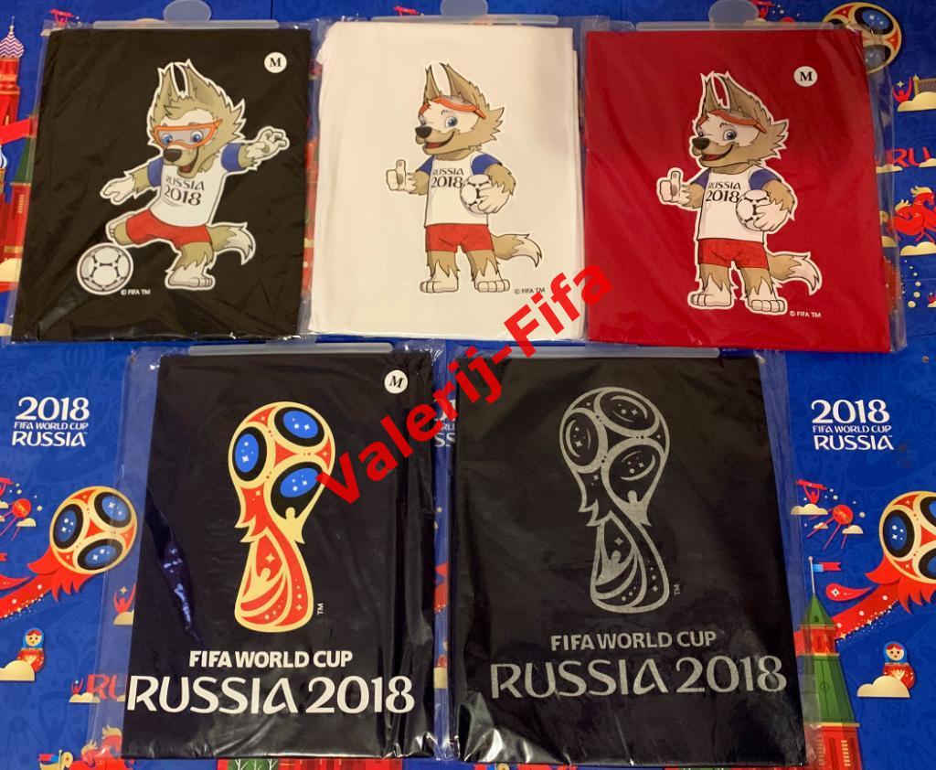 Набор футболок мужских 5 штук (M). Чемпионат мира 2018