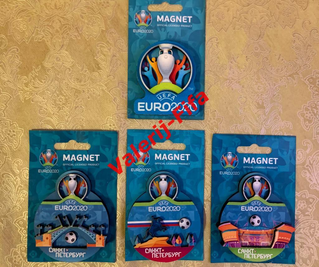 Набор магнитов УЕФА ЕВРО UEFA EURO 2020 (4 штуки)
