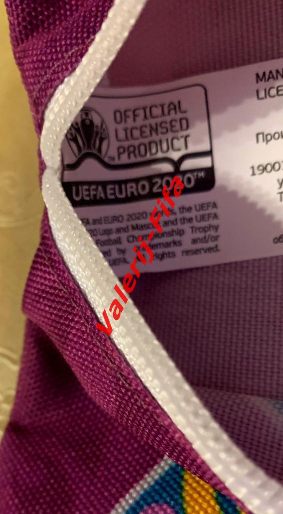 Сумка для документов фиолетовая Уефа Евро Uefa Euro 2020 2
