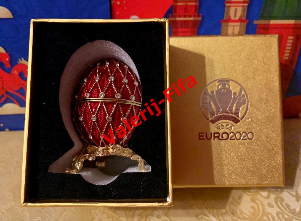 РАСПРОДАЖА! Яйцо Фаберже 65 мм(красное). Уефа Евро UEFA EURO 2020 6