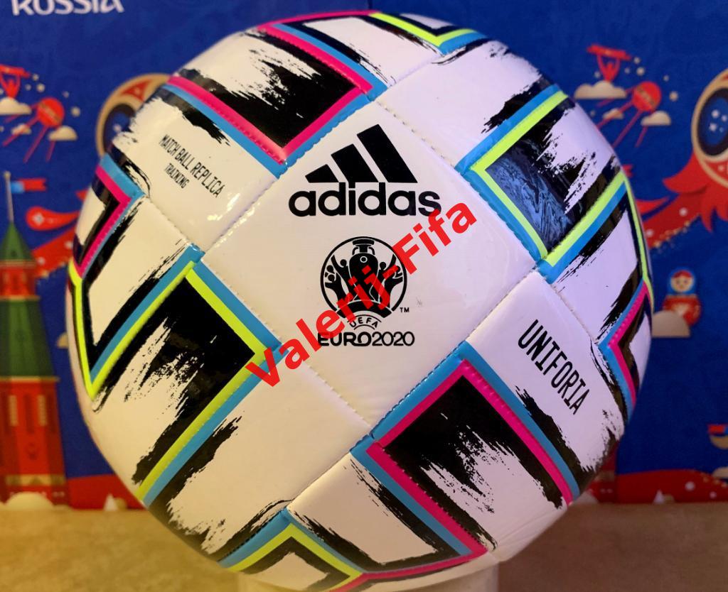 Мяч Adidas Uniforia белый. Евро 2020