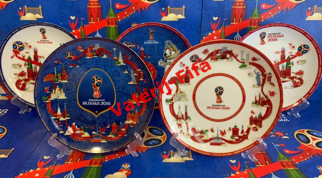Набор 5 больших тарелок Fifa Чм 2018 1