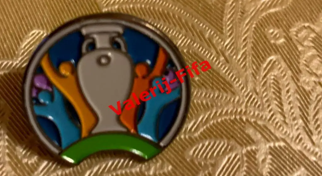 Набор значков ЕВРО EURO 2020 (6 шт.). Чемпионат Европы по футболу UEFA. 3