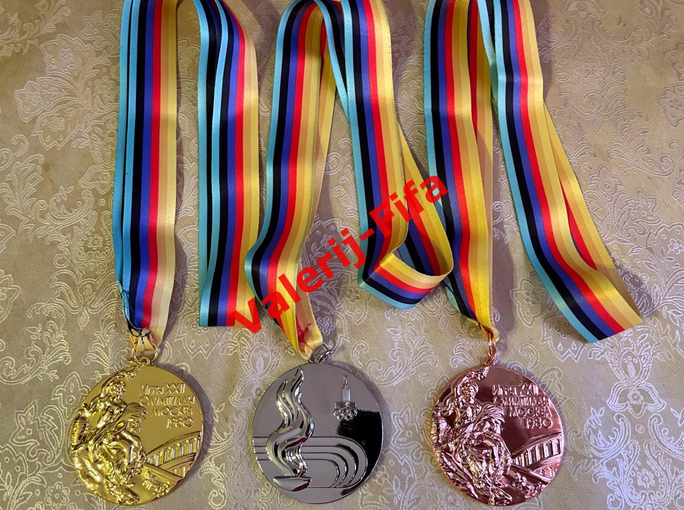 Набор из 3х медалей Олимпиада Москва 1980 1