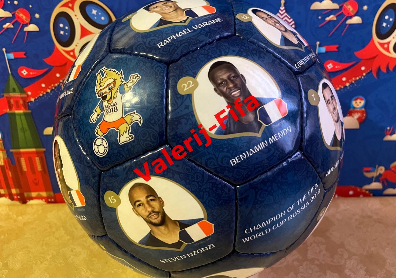 Коллекционный мяч Fifa Сборная Франции Чм 2018 3