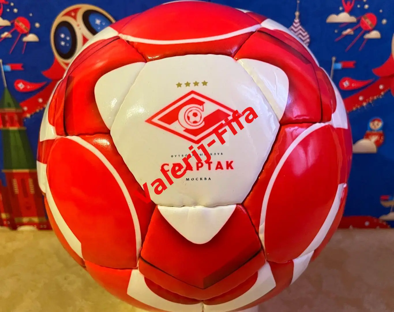 Официальный кожаный мяч Фк Спартак