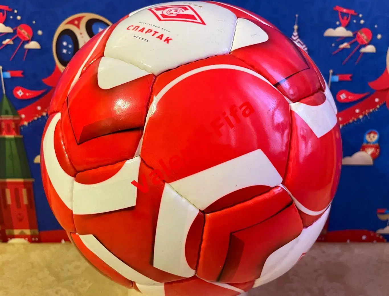 Официальный кожаный мяч Фк Спартак 2