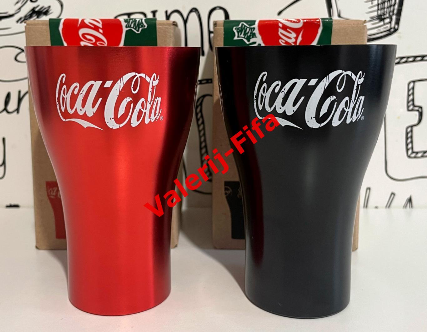Набор 2 стакана алюминиевых Кока-кола