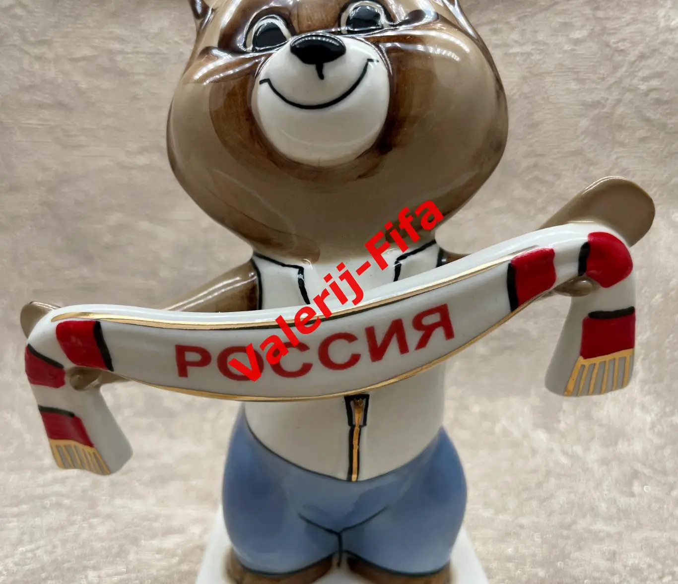 Олимпийский Мишка Болельщик Россия . Олимпиада Москва 1980 3