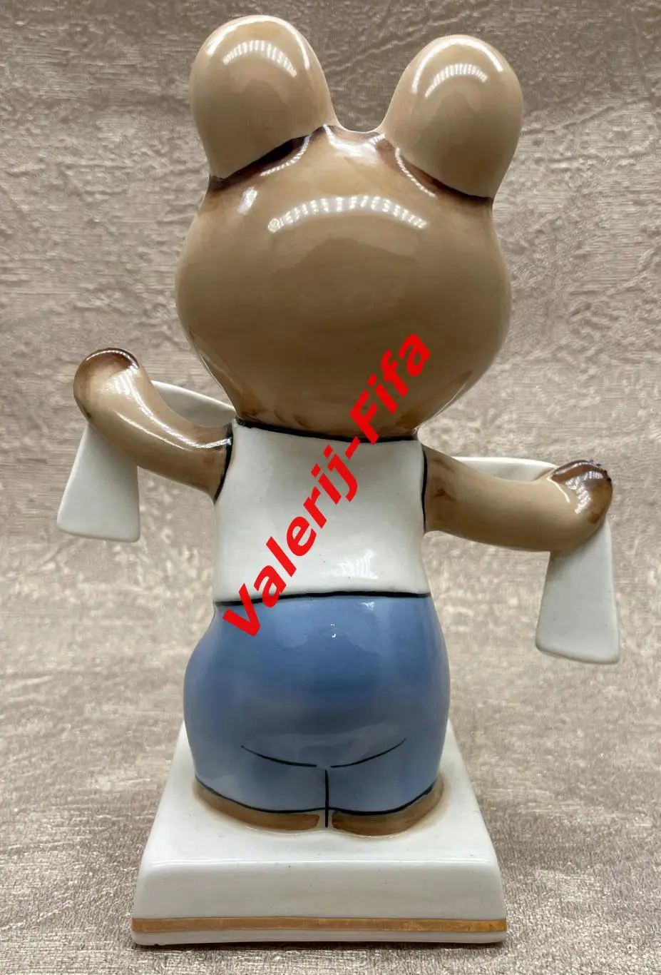 Олимпийский Мишка Болельщик Локомотив . Олимпиада Москва 1980 4