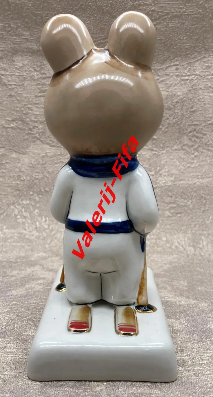 Олимпийский Мишка Лыжник СССР синий . Олимпиада Москва 1980 4