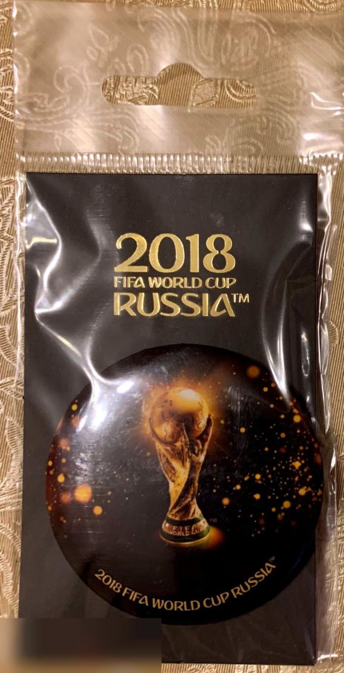 Большой значок Fifa (56 мм) Кубок Трофей. Чемпионат мира по футболу 2018. 2