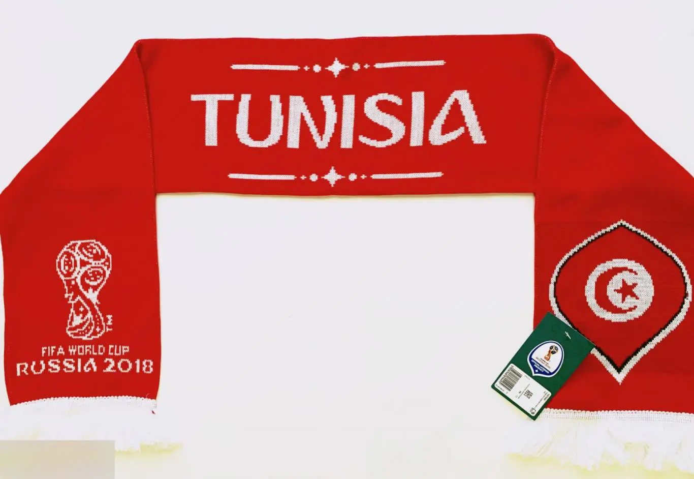 Официальный Шарф Fifa Тунис. Чемпионат мира по футболу 2018