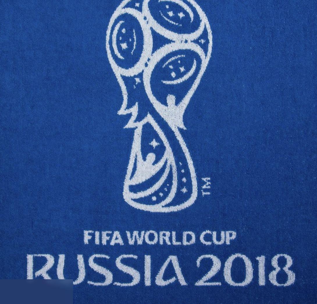 Махровое полотенце Fifa Кубок синее (50*90см). Чемпионат мира 2018 2