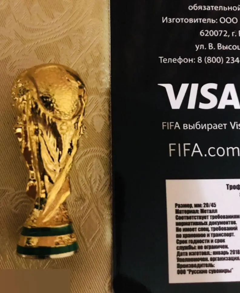 Лицензионная копия Кубок Fifa (4,5 см) Чемпионат мира 2018 1