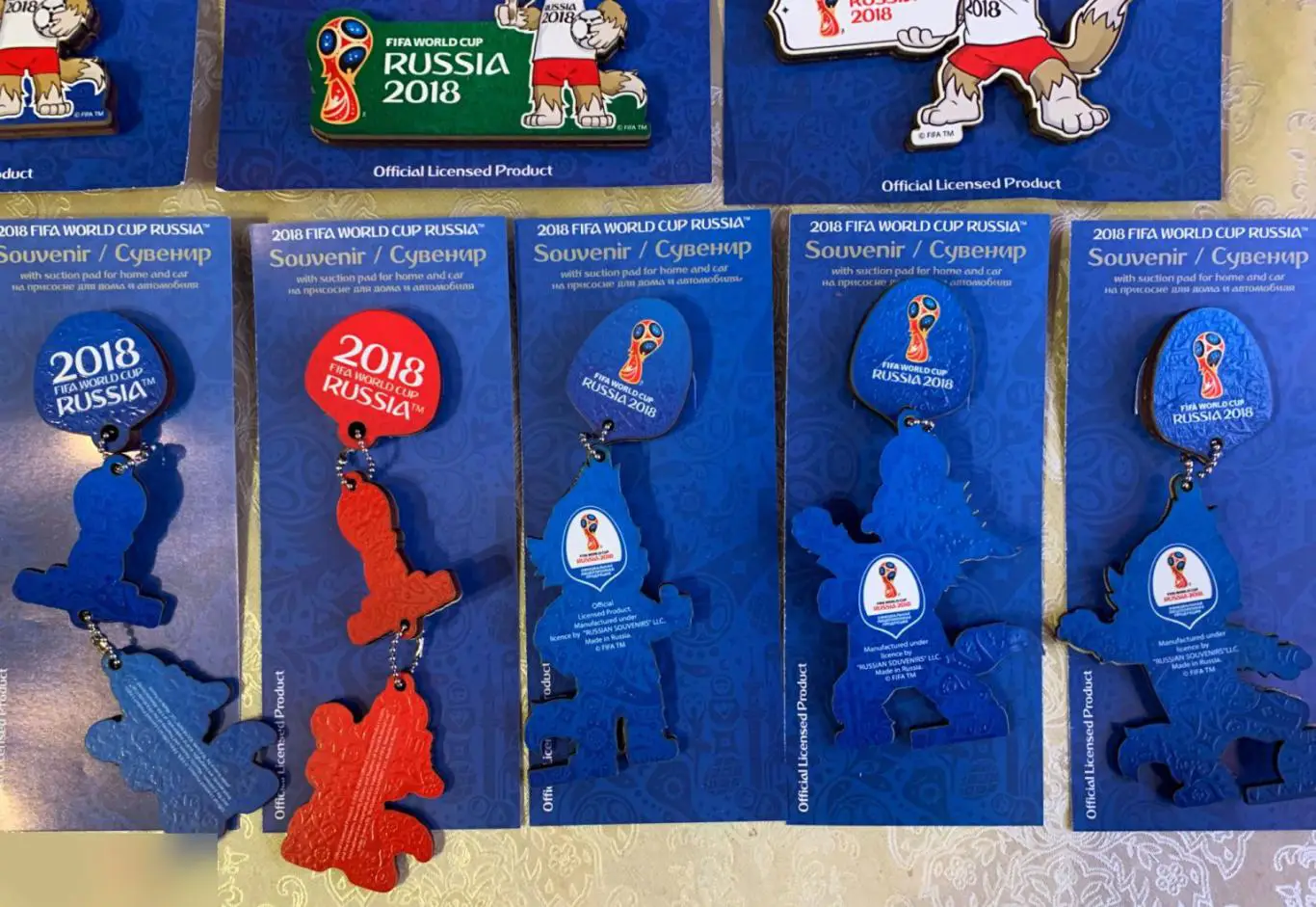 Набор из 12 сувениров "Забивака на присоске". Чемпионат мира 2018 6