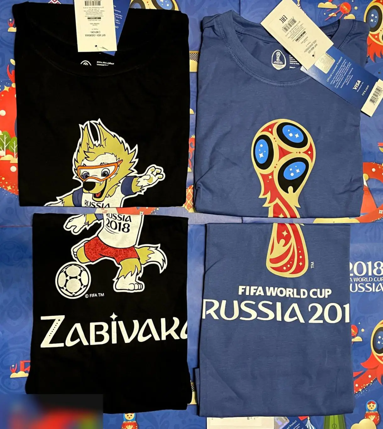 Опт. Футболка женская S Fifa 2018 (22 штуки)