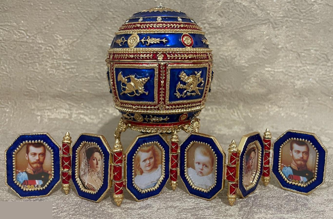 Императорское яйцо Фаберже "Наполеоновское", синее