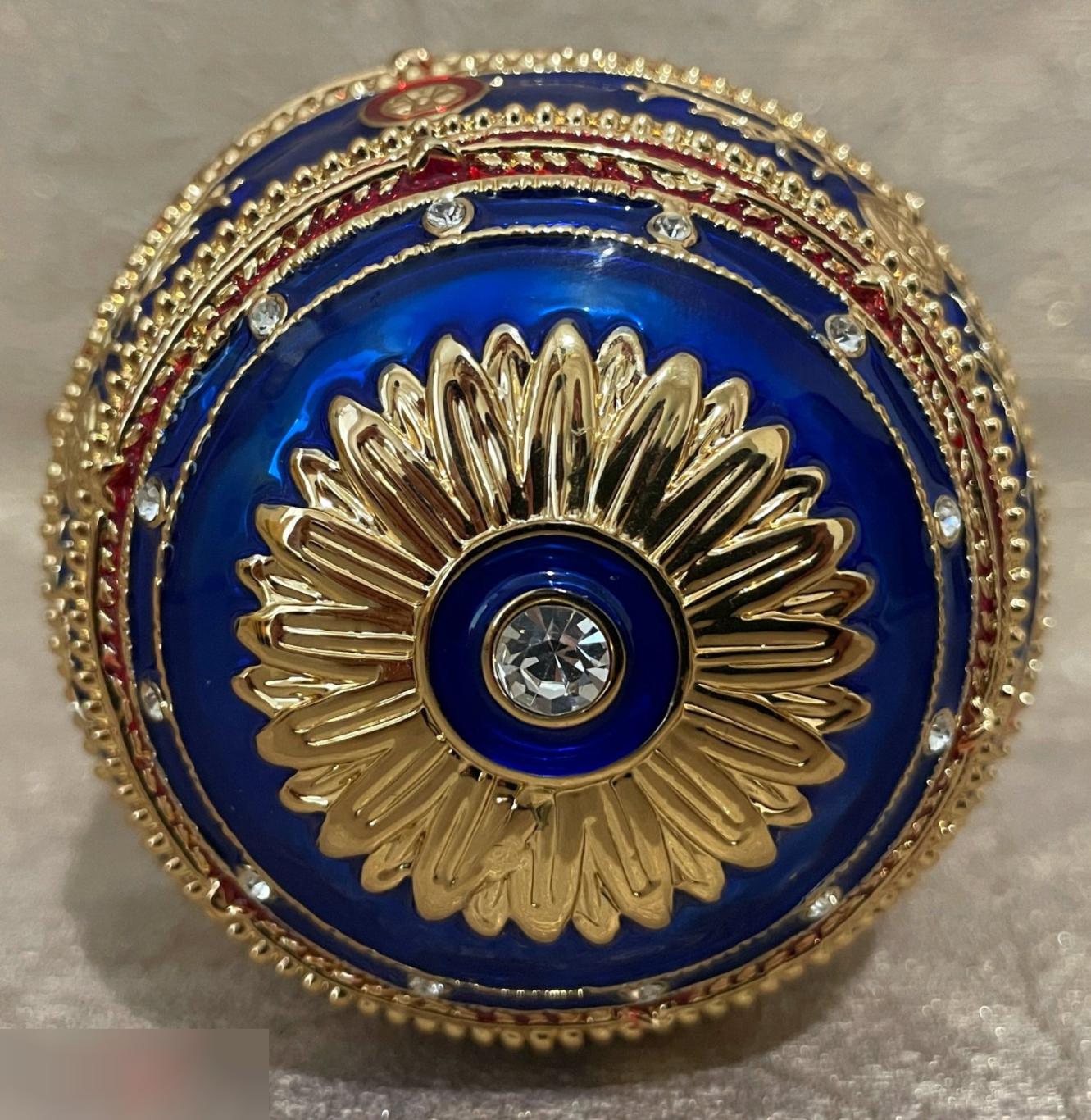 Императорское яйцо Фаберже "Наполеоновское", синее 6