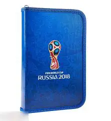 Пенал синий Кубок FIFA, 1 отделение. Чемпионат мира FIFA 2018