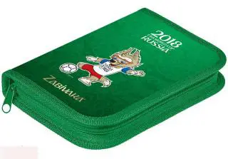 Пенал зеленый Забивака. Чемпионат мира FIFA 2018