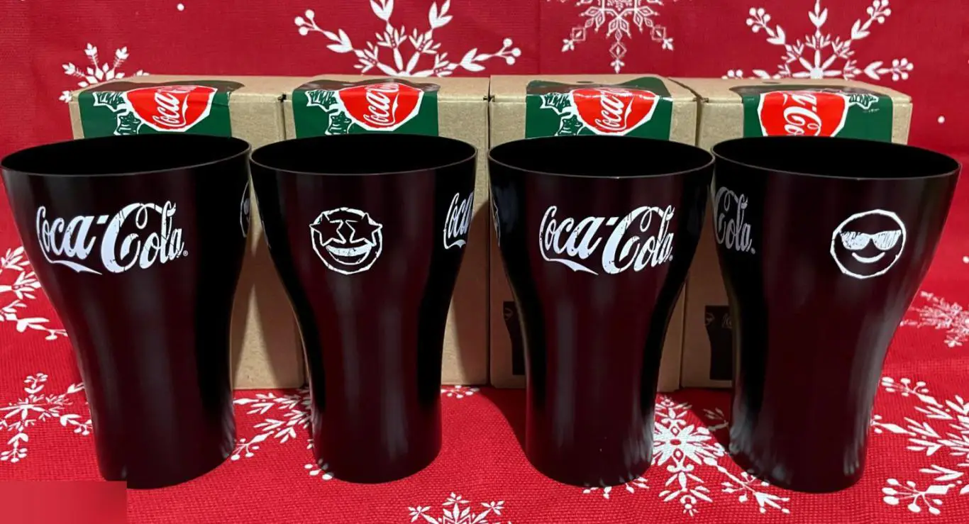 Набор 4 стакана алюминиевых Кока-кола 2