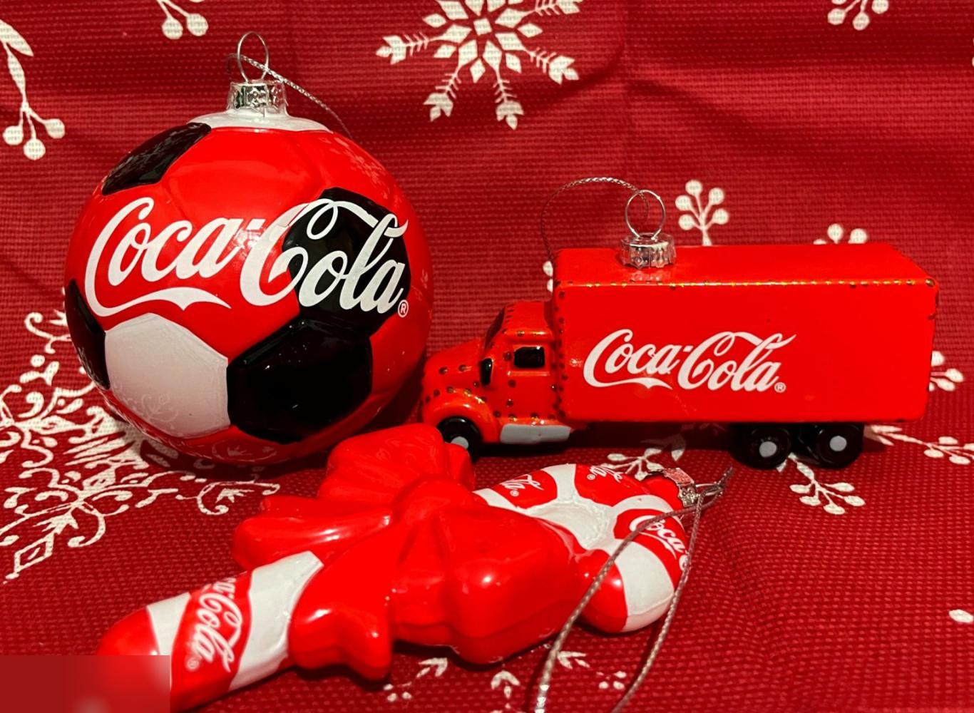 Легендарные Новогодние Елочные игрушки Кока-кола с грузовиком 5