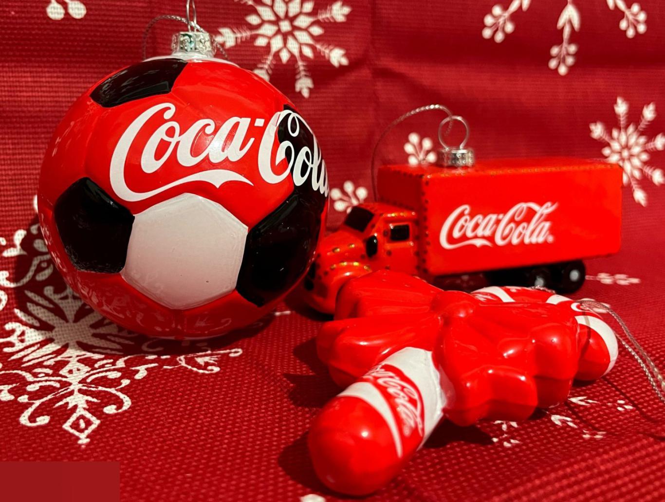 Легендарные Новогодние Елочные игрушки Кока-кола с грузовиком 6