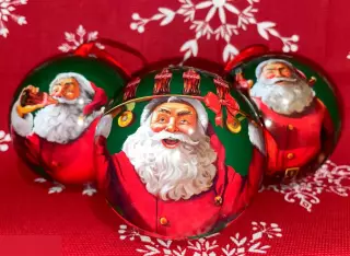 Набор 3 Елочных шара Кока-кола Coca-Cola