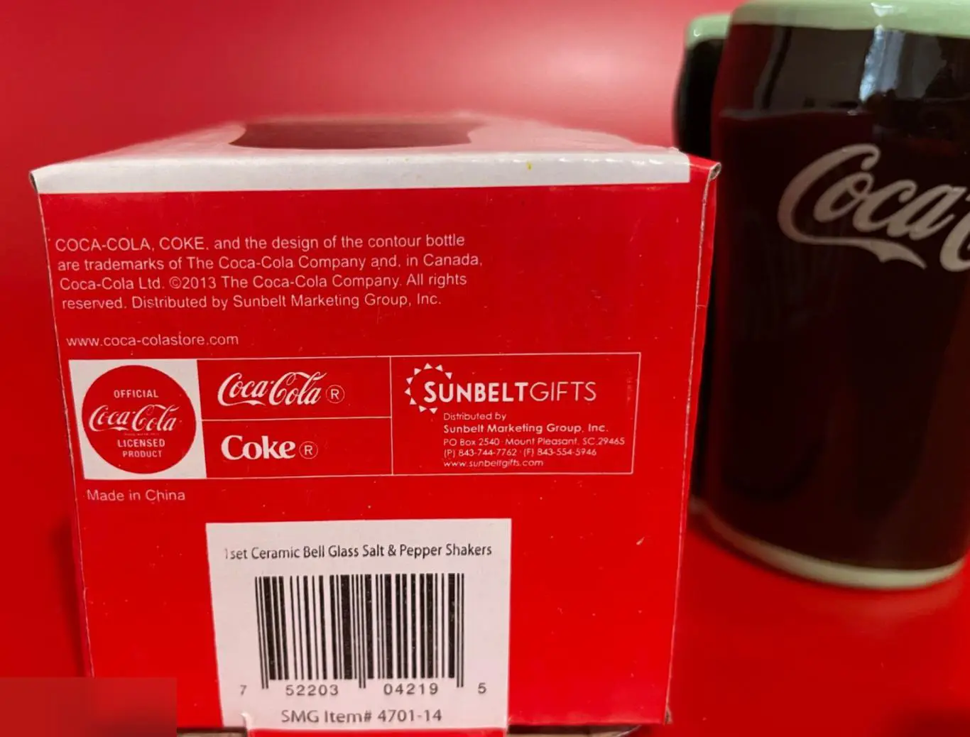 Набор баночка Кока кола (соль, перец) 5