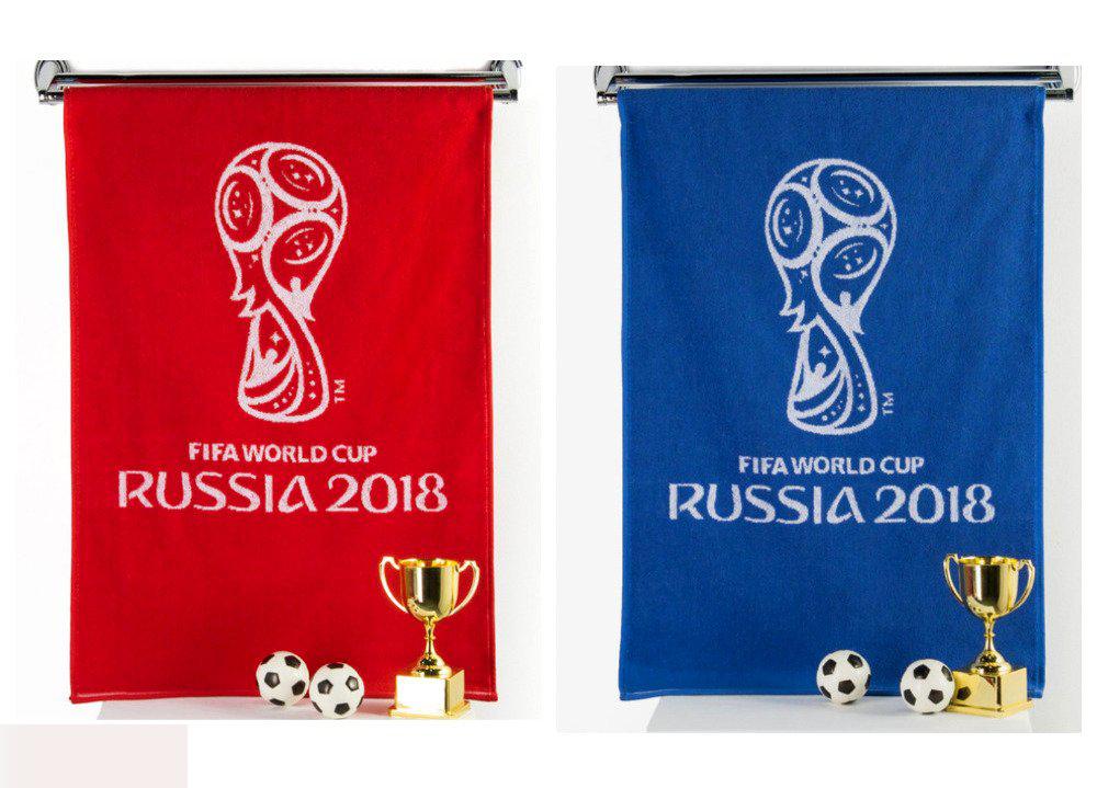 Комплект 2 Махровых полотенца Кубок Fifa 2018