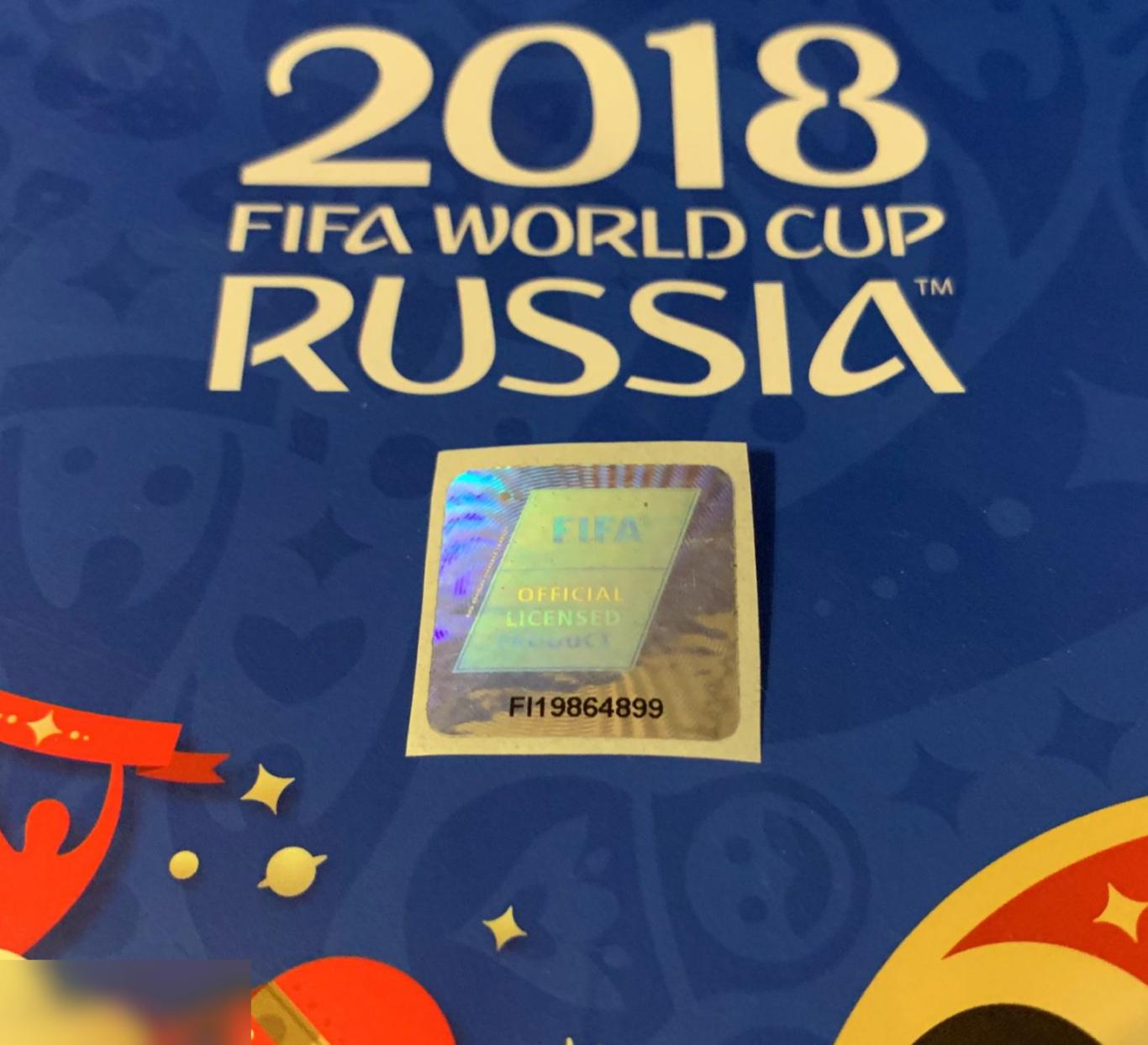 Официальная лицензионная Голограмма Fifa Чемпионата мира 2018. 1