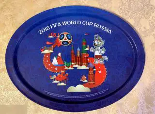 Поднос Fifa Забивака синий №3. Чемпионат мира 2018
