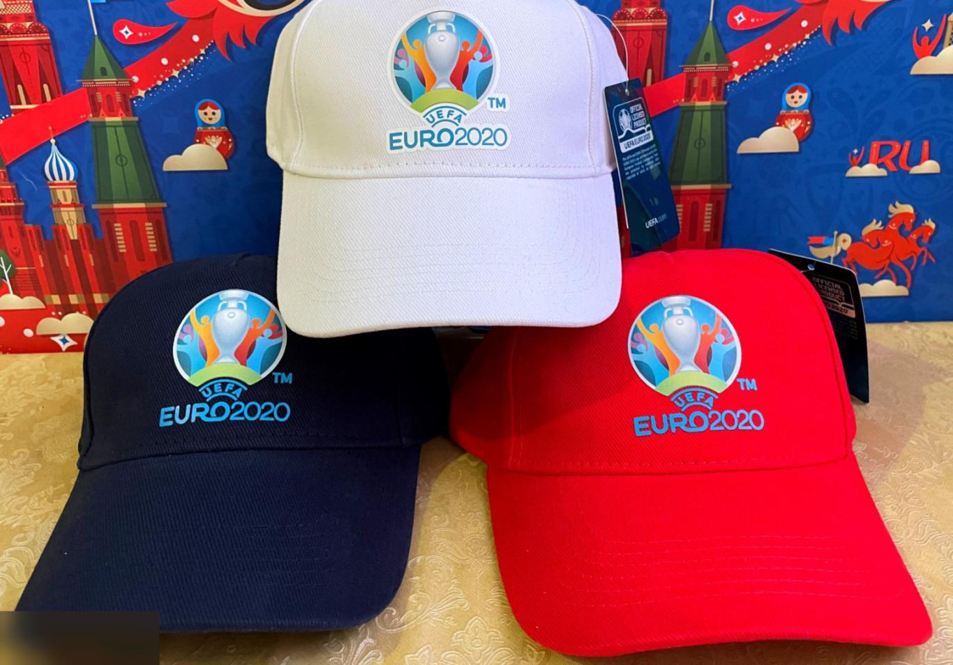 Набор 3 кепки Уефа Евро 2020