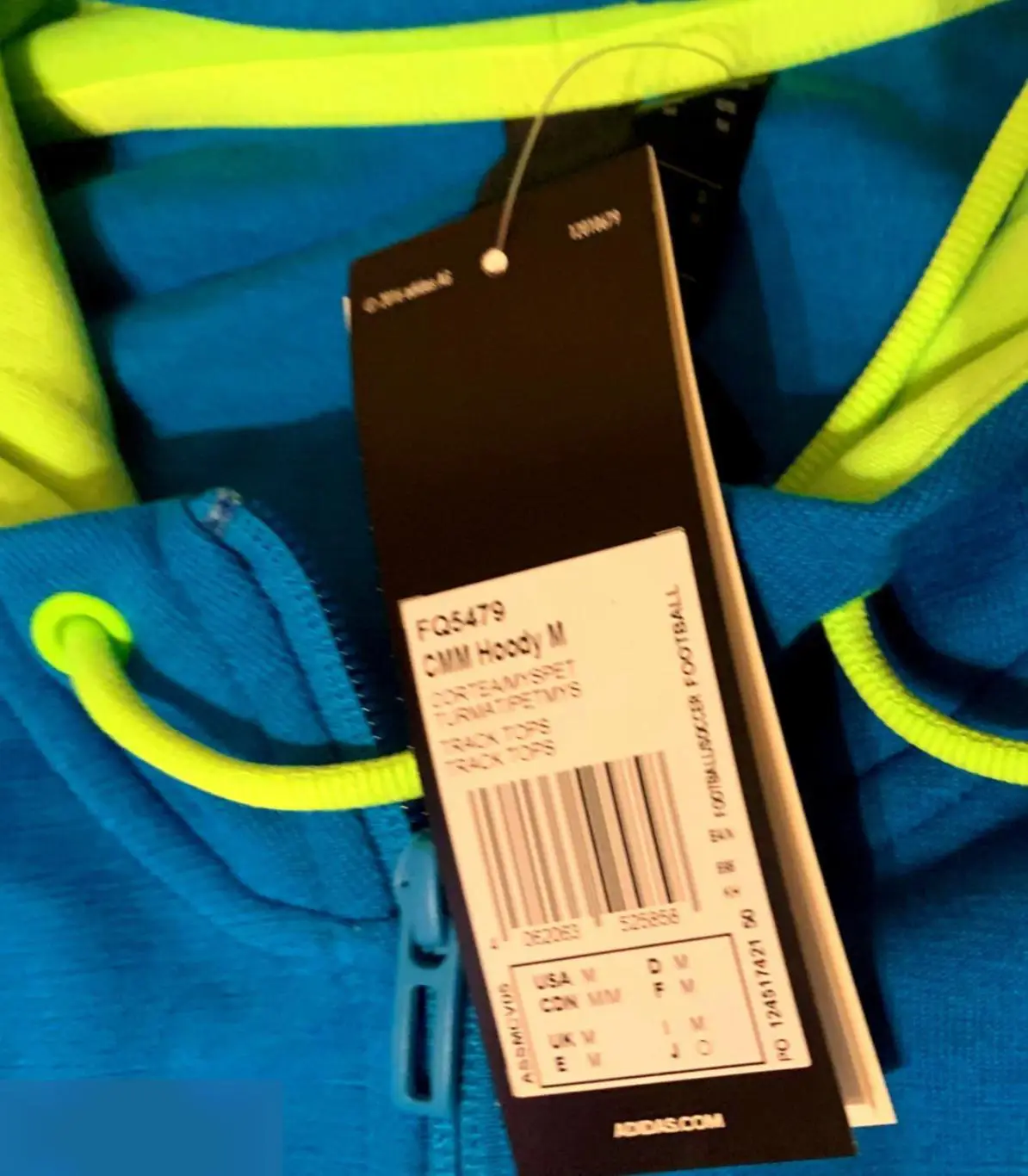 ГИГАНТ! Толстовка мужская Adidas волонтера ЕВРО 2020 (XXXL-XXXXL). 2