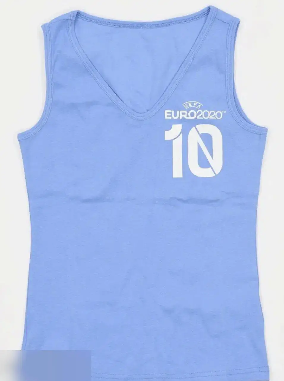 Женская топ майка голубая (42, 44, 46, 48 размер)