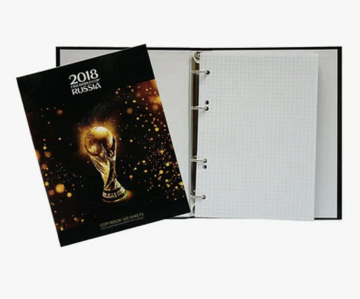 Набор 5 тетрадей на кольцах 120 листов Кубок Fifa 2018 1