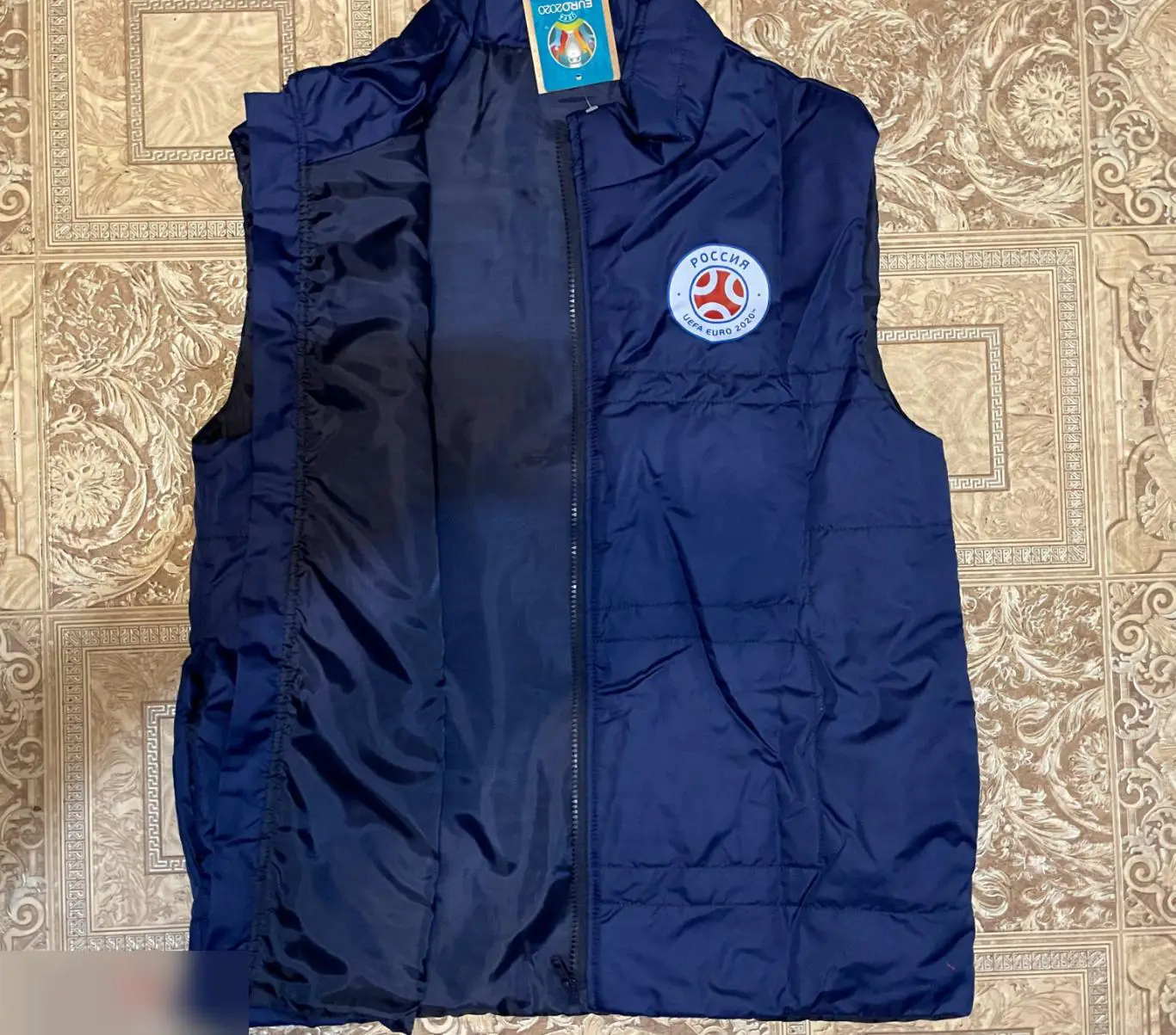 Жилетка мужская / женская синяя Евро 2020 (L) 4