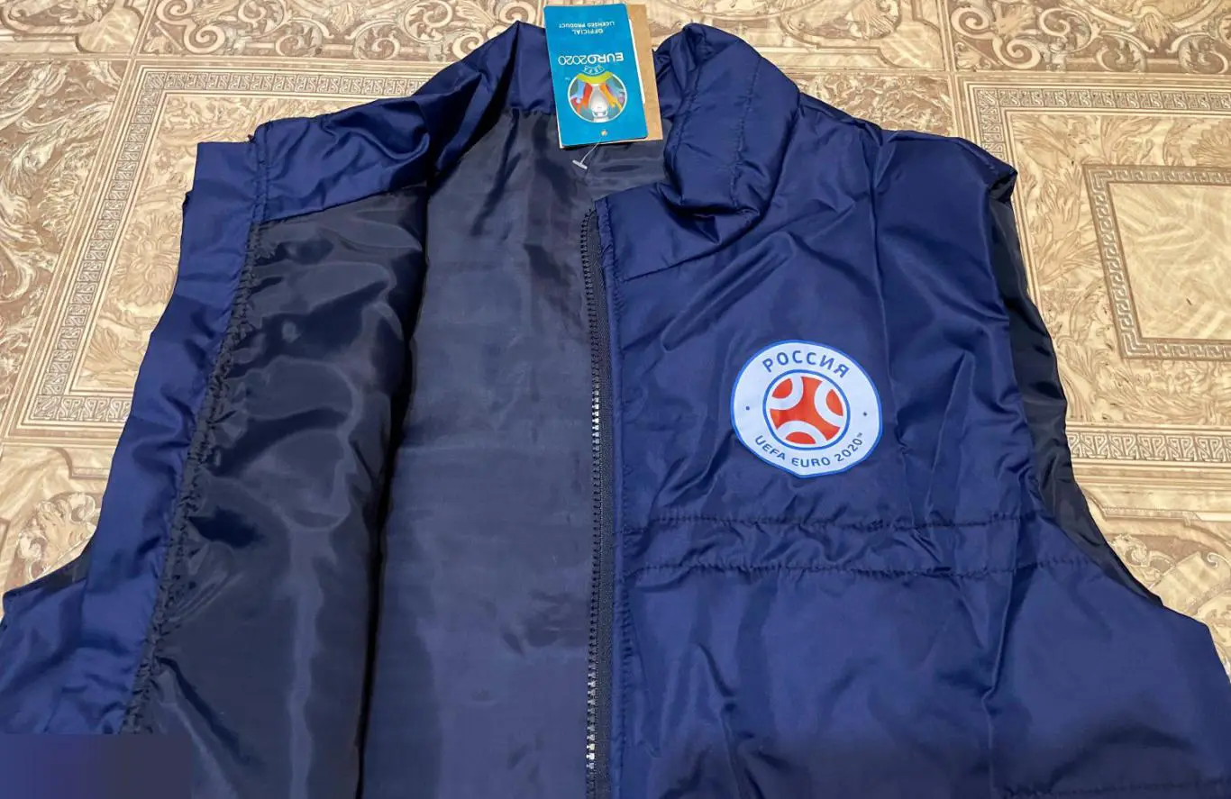 Жилетка мужская / женская синяя Евро 2020 (L) 6