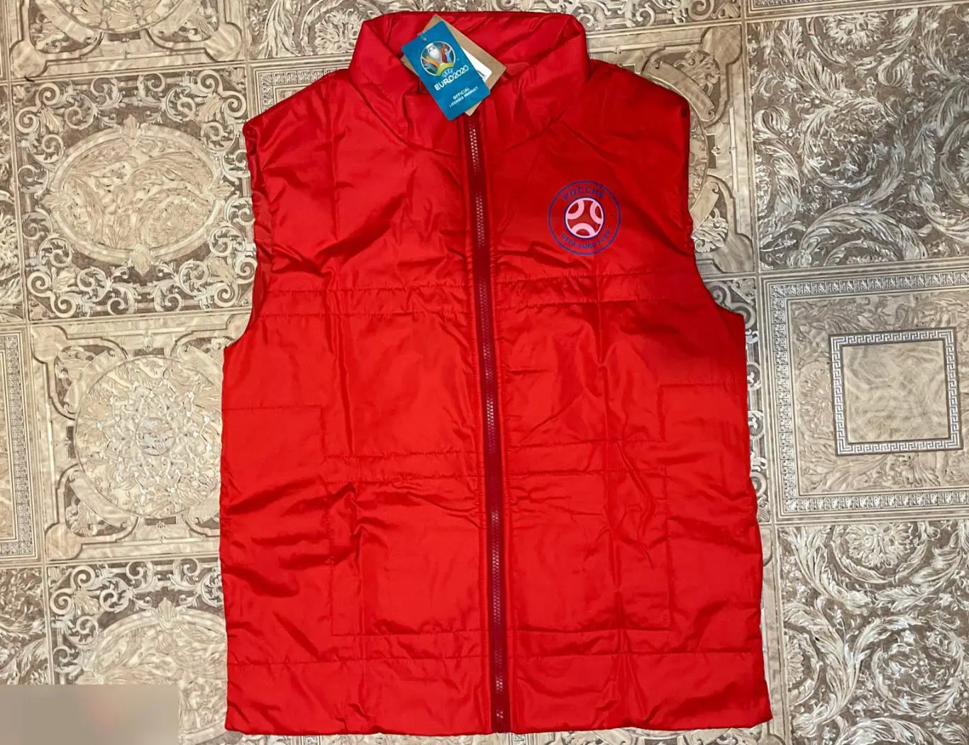 Жилетка красная мужская / женская синяя Евро 2020 (M)