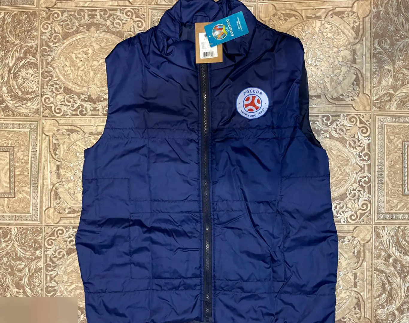 Жилетка мужская / женская синяя Евро 2020 (S)