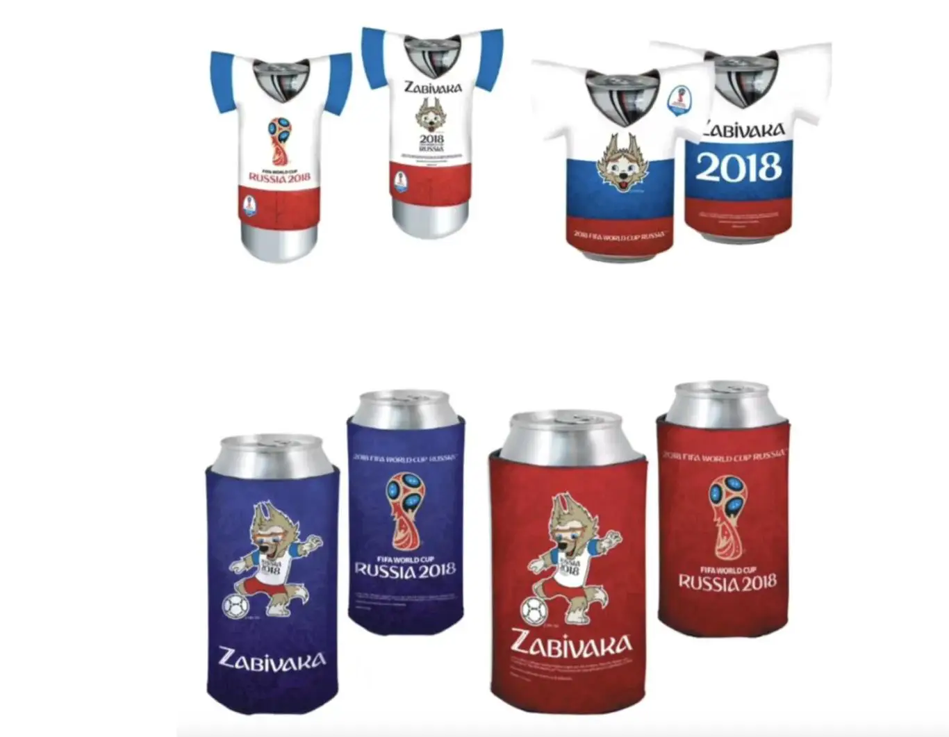 Комплект 4 термочехла на банку 0.5л. и 0.33л