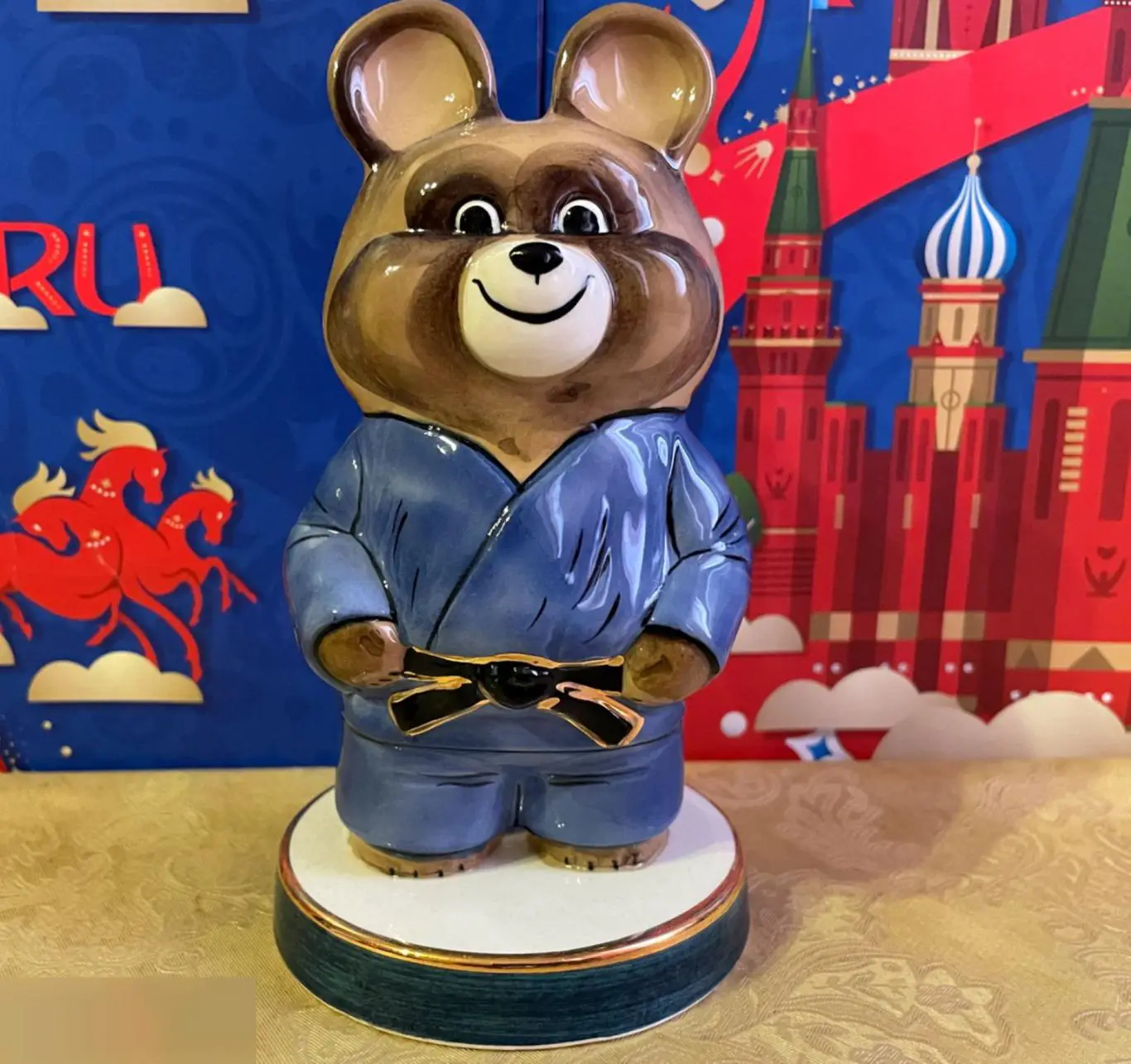 Олимпийский Мишка Борец (самбо, джиу-джитсу, дзюдо). Олимпиада Москва 1980